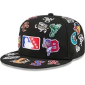 kepure-plokscia-juoda-priglundantis-59fifty-all-over-milb-new-era