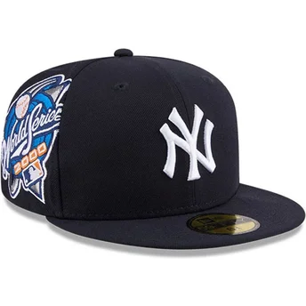 Kepurė plokščia tamsiai mėlyna priglundantis 59FIFTY Hidden Hit New York Yankees MLB New Era
