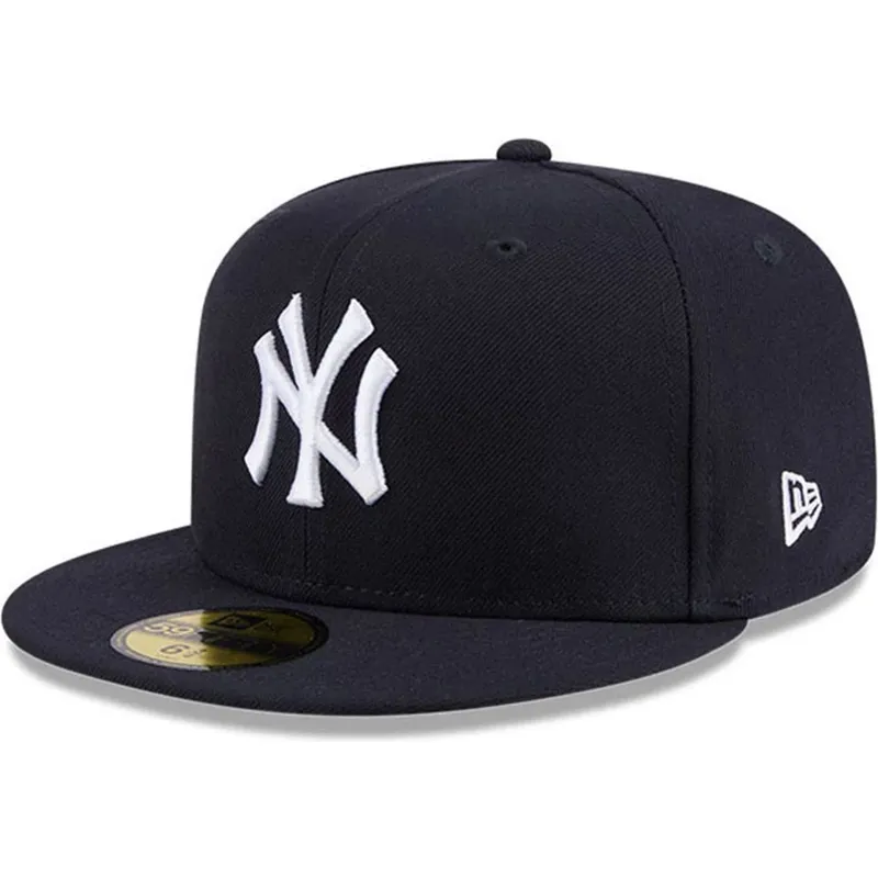 kepure-plokscia-tamsiai-melyna-priglundantis-59fifty-hidden-hit-new-york-yankees-mlb-new-era