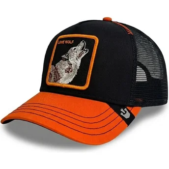 Kepurė išlenkta vilkikas juoda snapback lobo Solo Wolf Fab Farm The Farm de Goorin Bros.