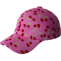 kepure-islenkta-rozine-reguliuojama-juostele-cherry-spacecap-kangol