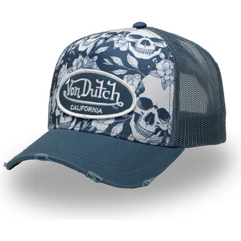 Kepurė išlenkta mėlyna snapback PRINT02 Von Dutch
