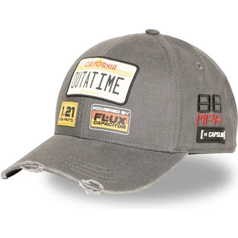 Szara zakrzywiona czapka snapback Outatime BTF1 OUTB Back To The Future od Capslab