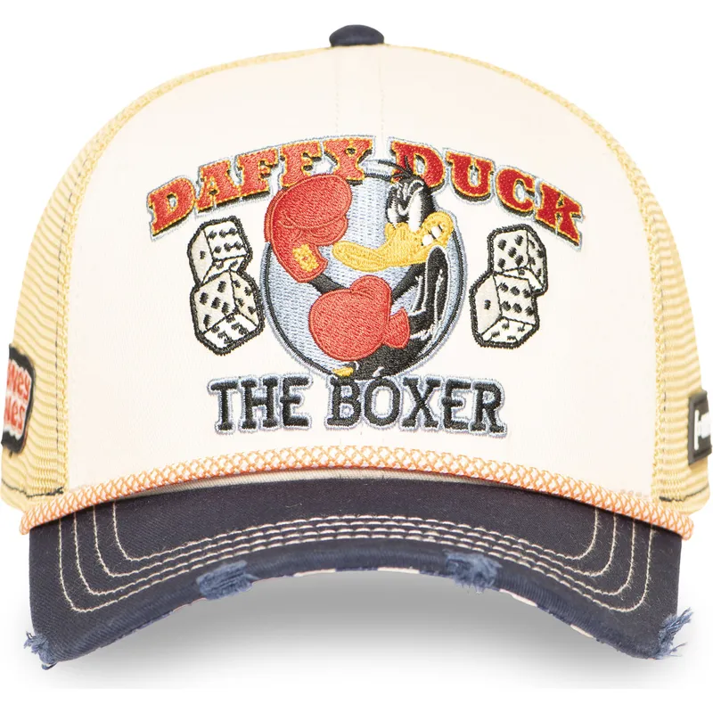 czapka-trucker-bezowa-i-granatowa-kaczor-daffy-loo13-pcsmcbb-looney-tunes-od-capslab