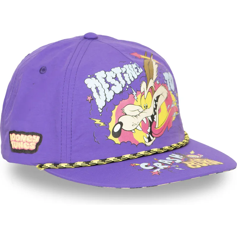 kepure-plokscia-violetine-snapback-coyote-loo13-dtcb-looney-tunes-kojotas-looney-tunes-capslab