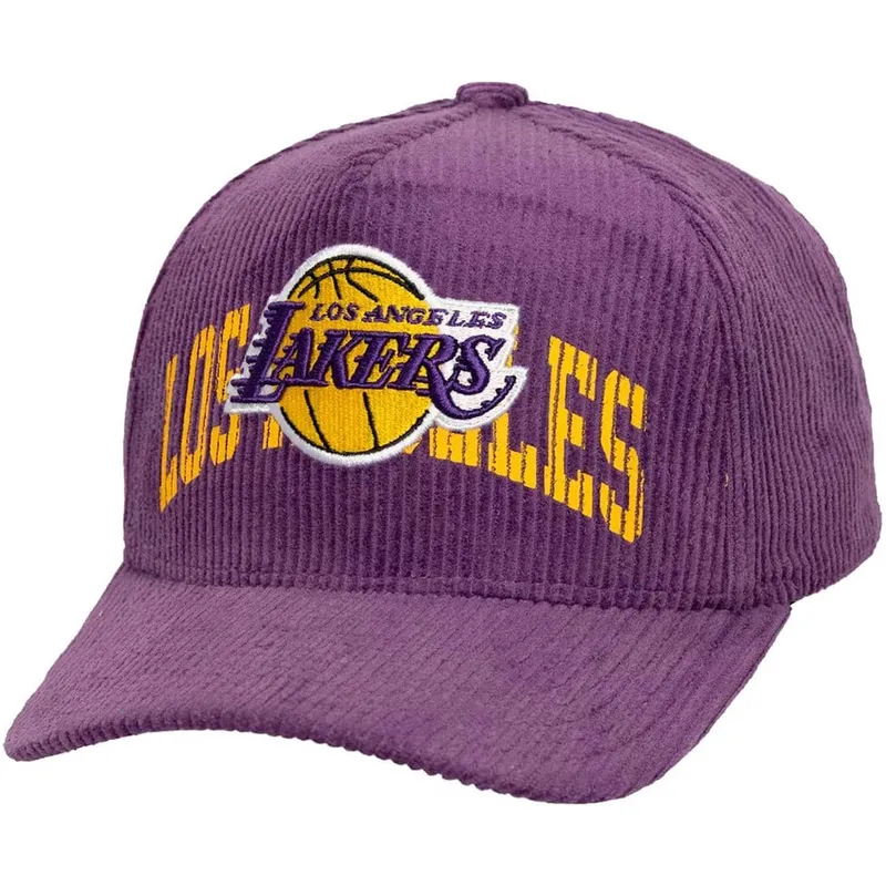 cap-islenkta-violet-snapback-arch-stamp-pro-los-angeles-lakers-nba-mitchell-ness