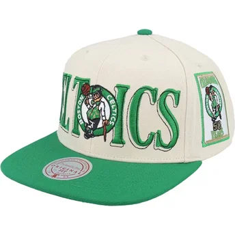Cap plokščia green snapback Across The Board Boston Celtics NBA Mitchell & Ness
