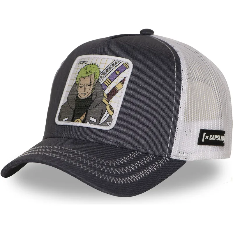 cap-islenkta-gray-snapback-roronoa-zoro-one-piece-capslab