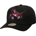 mitchell-ness-curved-brim-tilted-pro-toronto-raptors-nba-black-snapback-cap
