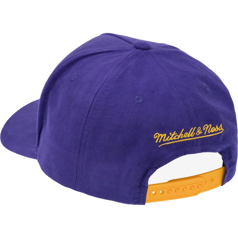 kepure-islenkta-violetine-snapback-shady-suede-pro-los-angeles-lakers-nba-mitchell-ness