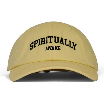 Kepurė išlenkta geltona reguliuojama juostelė Spiritually Awake Pica Pica