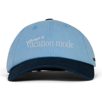 Gorra curva azul y azul marino ajustable Vacation Mode de Pica Pica