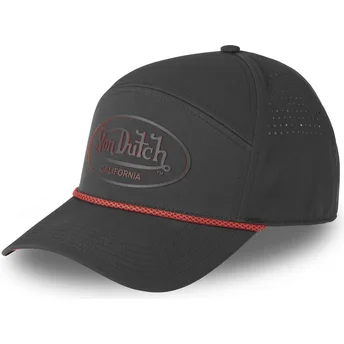 Kepurė išlenkta vilkikas juoda snapback CORD14 Von Dutch