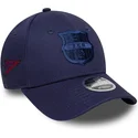 kepure-islenkta-tamsiai-melyna-snapback-vaikams-9forty-m-crown-graphic-fc-barcelona-laliga-new-era
