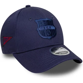 Cap išlenkta navy blue snapback vaikams 9FORTY M-Crown Graphic FC Barcelona LALIGA New Era