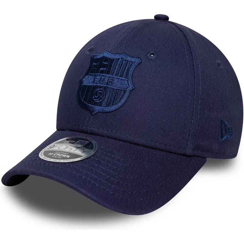 cap-islenkta-navy-blue-snapback-vaikams-9forty-m-crown-graphic-fc-barcelona-laliga-new-era