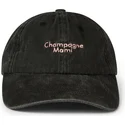 pica-pica-curved-brim-champagne-mami-washed-black-adjustable-cap
