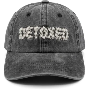 Kepurė išlenkta juoda reguliuojama juostelė Detoxed Washed Pica Pica