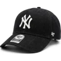 kepure-islenkta-juoda-snapback-mvp-dt-denim-new-york-yankees-mlb-47-brand