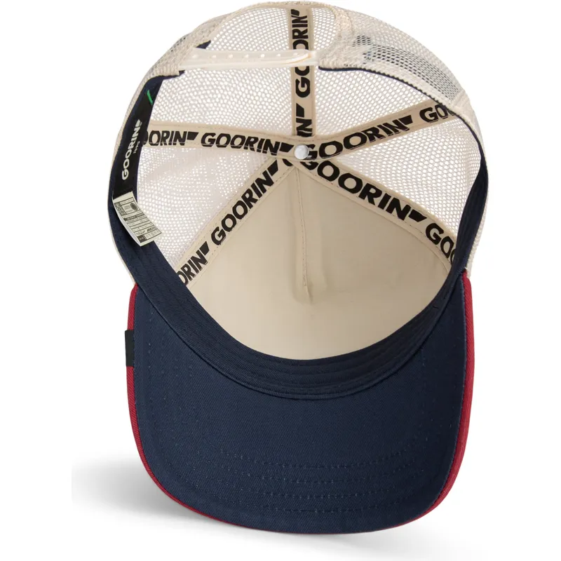 kepure-islenkta-vilkikas-tamsiai-melyna-snapback-gallo-all-american-rooster-the-farm-de-goorin-bros
