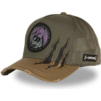 Cap išlenkta green snapback Casa Targaryen HOD2 DRAB Juego House Targaryen Game of Thrones Capslab
