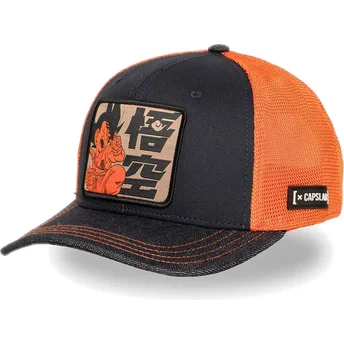 Czapka trucker niebieska i pomarańczowa Son Goku Niño DB6 KID Dragon Ball od Capslab