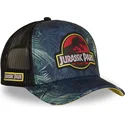 kepure-islenkta-tamsiai-melyna-snapback-jurb-jurassic-park-capslab