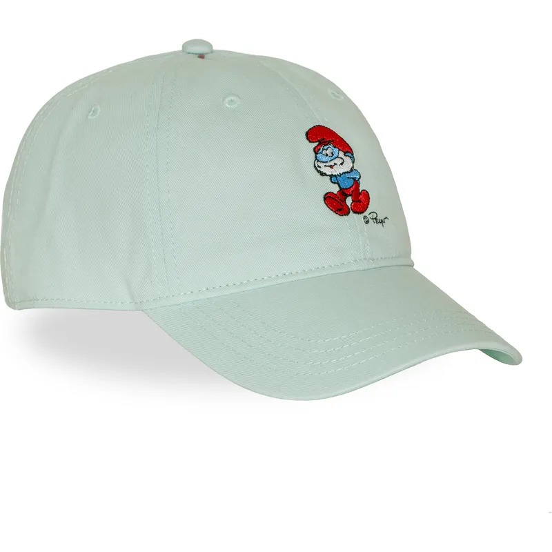 kepure-islenkta-zalia-reguliuojama-juostele-papa-pitufo-smu2-papb-los-pitufos-tevas-smurfas-the-smurfs-capslab