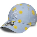 kepure-islenkta-melyna-reguliuojamas-vaikams-9forty-summer-all-over-print-new-york-yankees-mlb-new-era