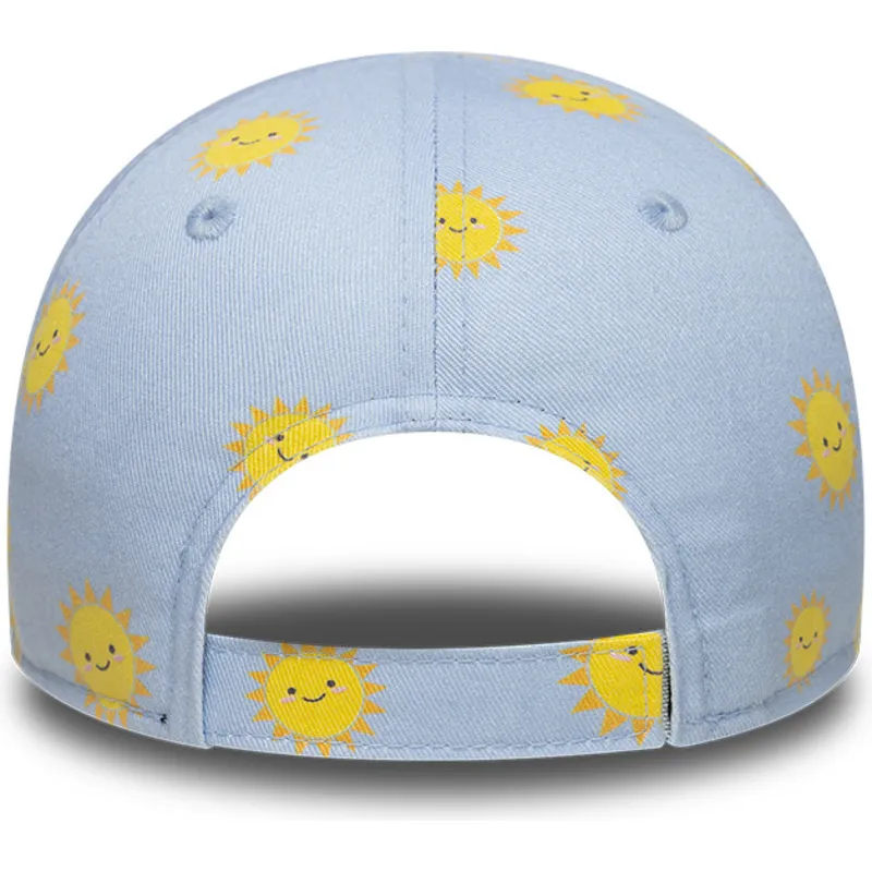kepure-islenkta-melyna-reguliuojamas-vaikams-9forty-summer-all-over-print-new-york-yankees-mlb-new-era