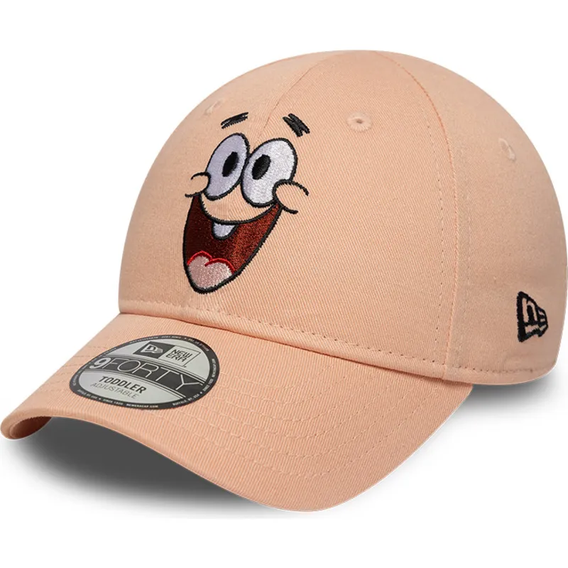 cap-islenkta-pink-adjustable-strap-vaikams-9forty-face-patricio-estrella-bob-esponja-new-era