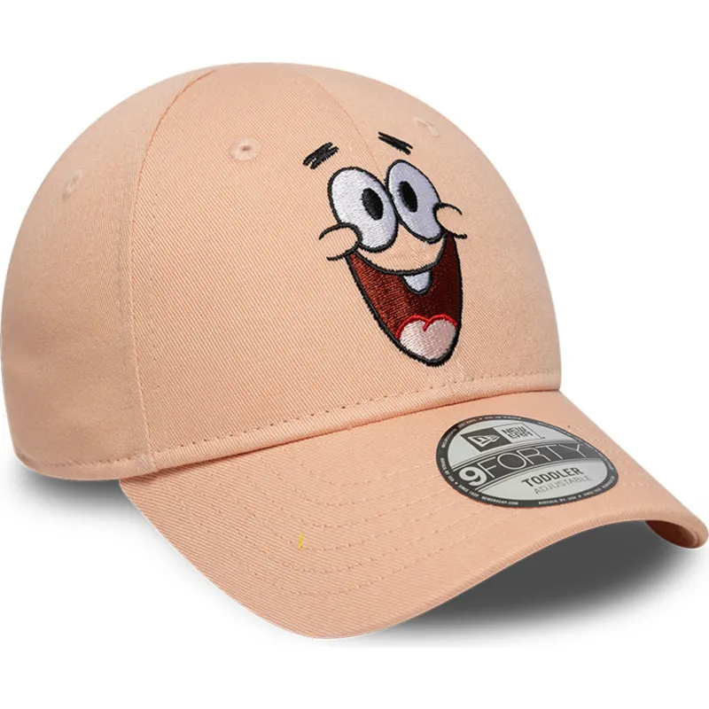 cap-islenkta-pink-adjustable-strap-vaikams-9forty-face-patricio-estrella-bob-esponja-new-era