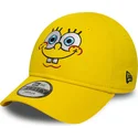 cap-islenkta-yellow-adjustable-strap-vaikams-9forty-face-bob-esponja-new-era