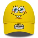 cap-islenkta-yellow-adjustable-strap-vaikams-9forty-face-bob-esponja-new-era
