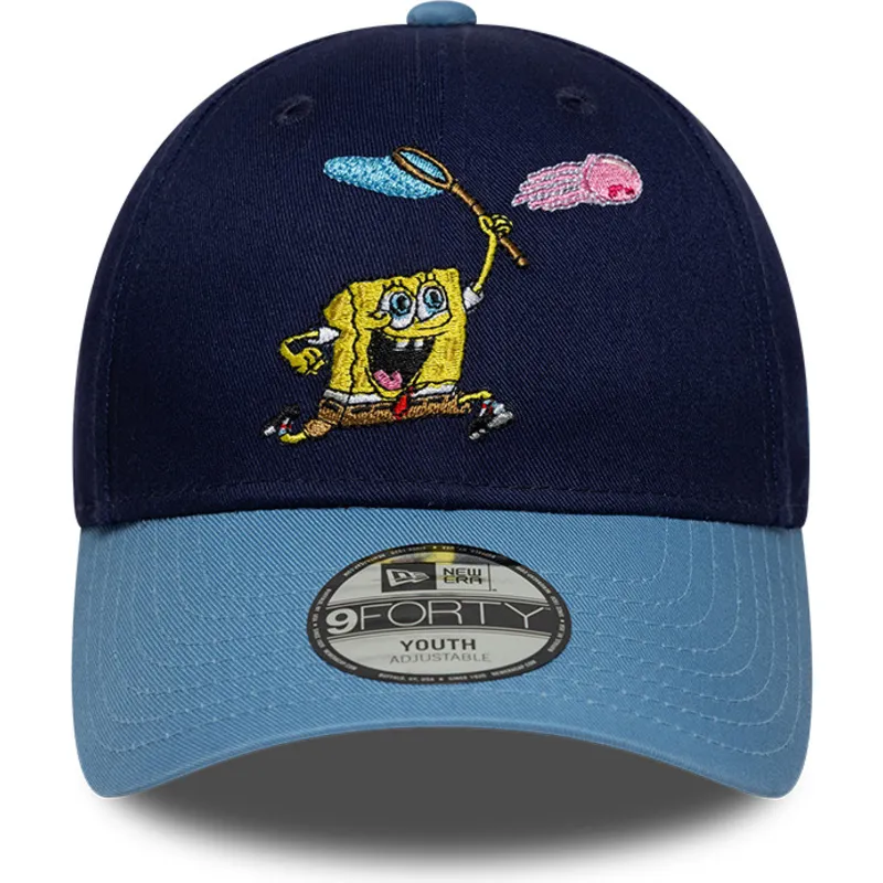 niebieska-czapka-z-daszkiem-snapback-dla-chlopca-9forty-spongebob-od-new-era