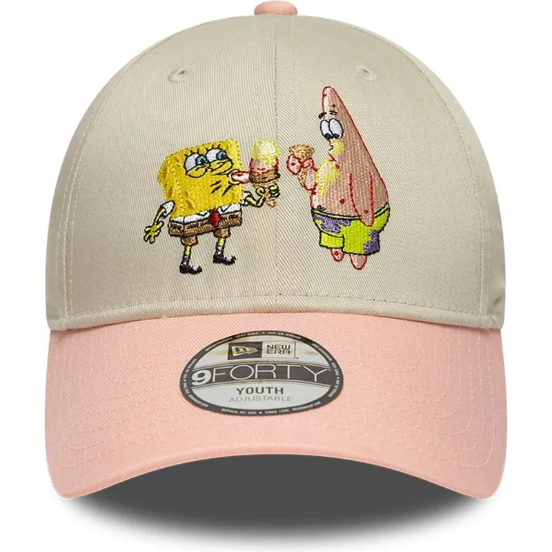 kepure-islenkta-ivairiaspalvis-snapback-vaikams-9forty-bob-esponja-y-patricio-estrella-new-era
