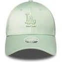 zielona-regulowana-czapka-z-daszkiem-dla-kobiet-9forty-bow-back-satin-los-angeles-dodgers-mlb-new-era