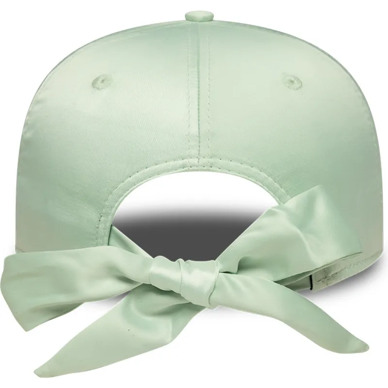 zielona-regulowana-czapka-z-daszkiem-dla-kobiet-9forty-bow-back-satin-los-angeles-dodgers-mlb-new-era
