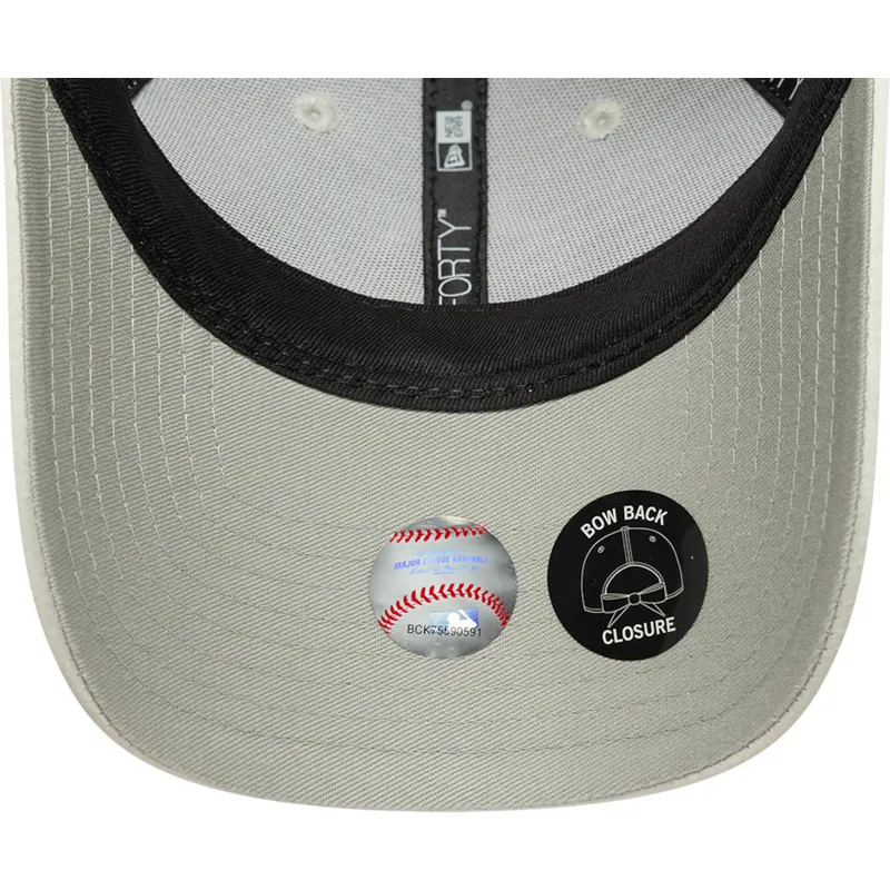 kepure-islenkta-zalia-reguliuojama-juostele-9forty-bow-back-satin-new-york-yankees-mlb-new-era