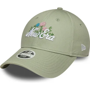 Zielona regulowana czapka z daszkiem dla kobiet 9FORTY Beaded New Era