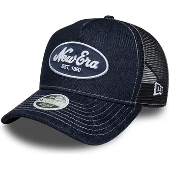 Cap išlenkta navy blue snapback 9FORTY M-Crown New Era