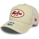 gorra-trucker-beige-para-mujer-9forty-m-crown-a-frame-de-new-era