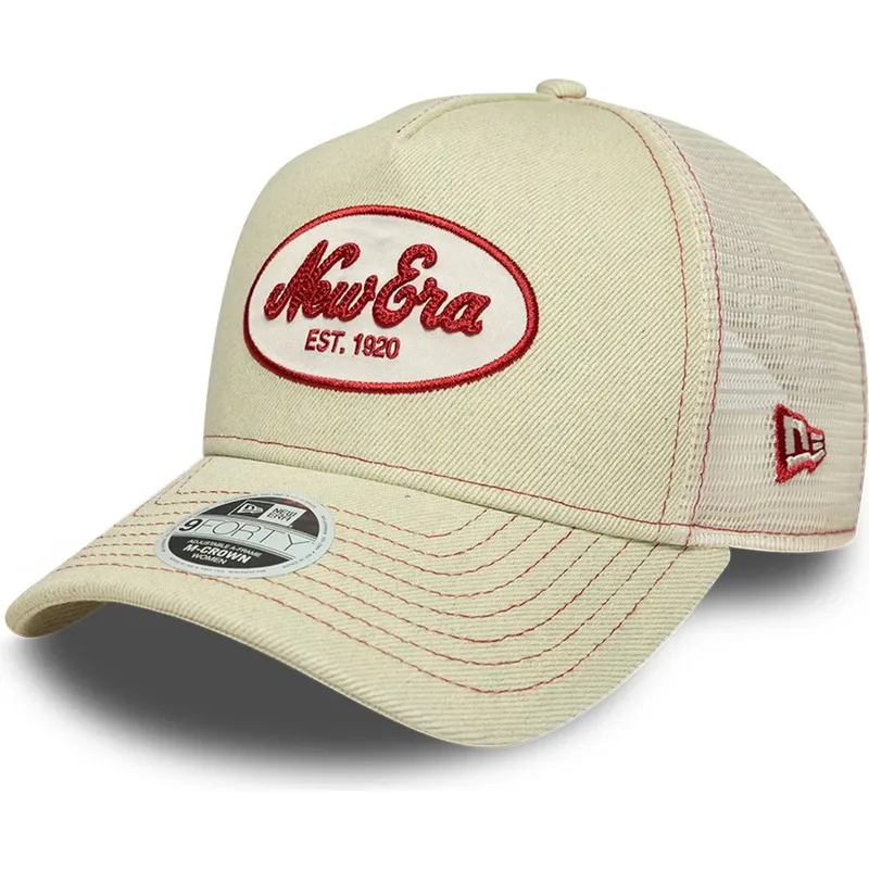 czapka-trucker-bezowa-damska-9forty-m-crown-a-frame-new-era