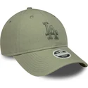 zielona-regulowana-czapka-z-zakrzywionym-daszkiem-z-zielonym-logo-dla-kobiet-9twenty-midi-linen-los-angeles-dodgers-mlb-od-new-e
