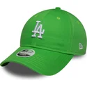 gorra-curva-verde-ajustable-para-mujer-9twenty-league-essential-midi-de-los-angeles-dodgers-mlb-de-new-era