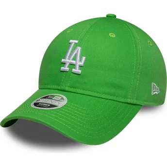 Cap išlenkta green adjustable strap 9TWENTY League Essential Midi Los Angeles Dodgers MLB New Era