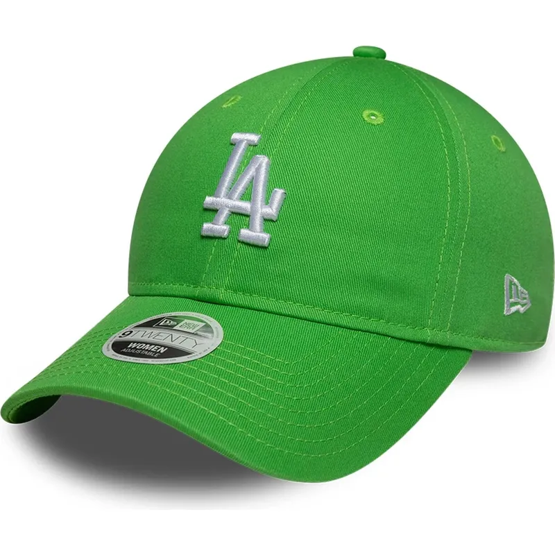 cap-islenkta-green-adjustable-strap-9twenty-league-essential-midi-los-angeles-dodgers-mlb-new-era
