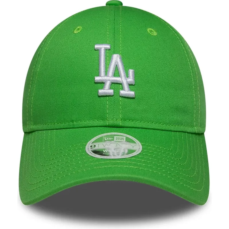 cap-islenkta-green-adjustable-strap-9twenty-league-essential-midi-los-angeles-dodgers-mlb-new-era