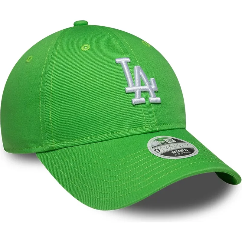 zielona-regulowana-czapka-z-zakrzywionym-daszkiem-dla-kobiet-9twenty-league-essential-midi-los-angeles-dodgers-mlb-new-era