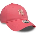 cap-islenkta-pink-adjustable-strap-9twenty-league-essential-midi-new-york-yankees-mlb-new-era